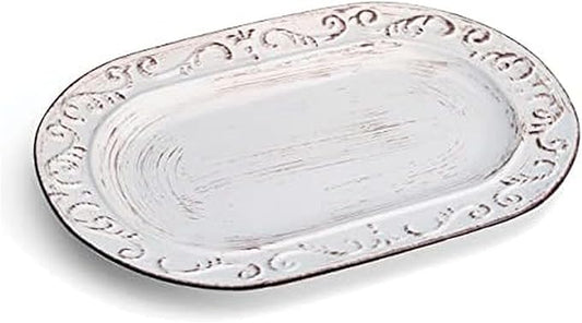Pfaltzgraff Trellis Serving Platter, 13.75 inch, White