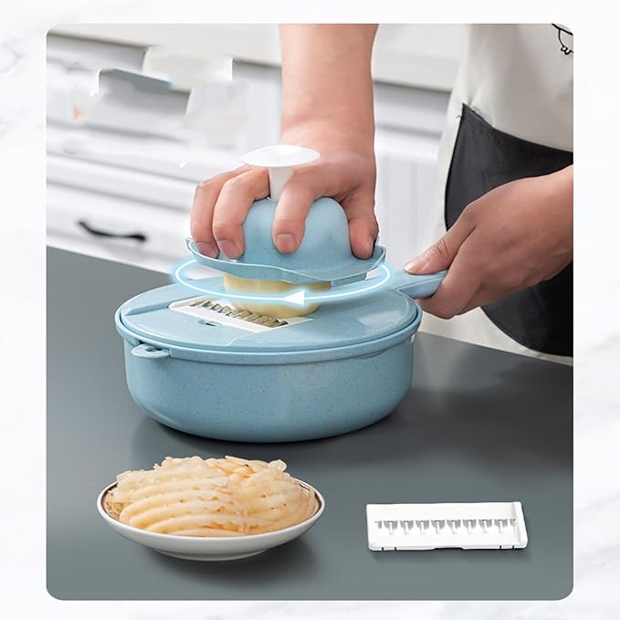 Kitchen multi-function shredded potato shredder household wiping scraper shredding shredding flower cut potato slices slicer