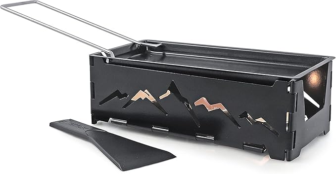 Swissmar Nordic Foldable Candlelight Raclette, Black