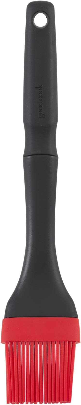 GoodCook Touch Silicone Basting Brush with Non-Slip Handle, Red/Black