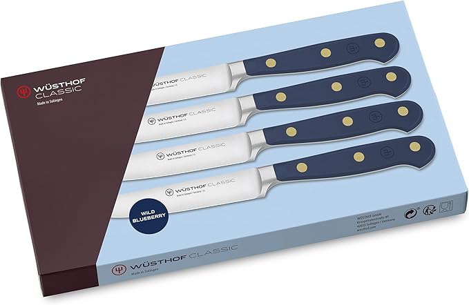 WÜSTHOF Classic Wild Blueberry 4-Piece Steak Knife Set