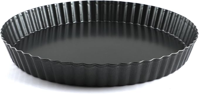 Z-Color 11 inch Non-Stick Loose Bottom Cake Mold Quiche Pan Chrysanthemum Pie and Cake Mould Pizza Pan