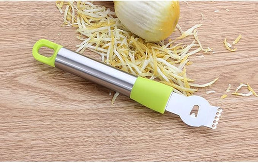 Stainless Steel Lemon Zester and Citrus Peeler Hanging for Grating Slicing and Shaving Fruits and Chocolate Kitchen Random