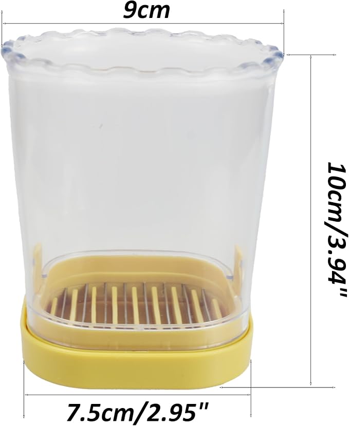 1Pcs 2.95 inch yellow grape cutter egg slicer strawberry slicer fruit slicer,fruit cutter strawberry cutter for slicing Strawberry,Grape,Banana,Kiwi,Mushroom,Boiled Egg into neat slices.