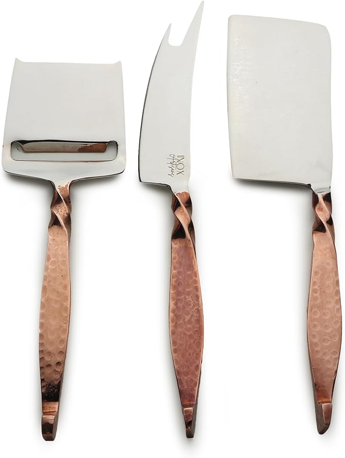 INOX artisans Twisted Urban Cheese Knife 3 Pc. Set