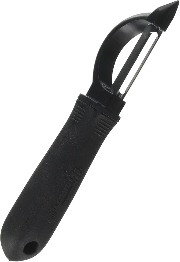 Winco VP-303 Stainless Steel Straight Peeler with Soft Grip Handle