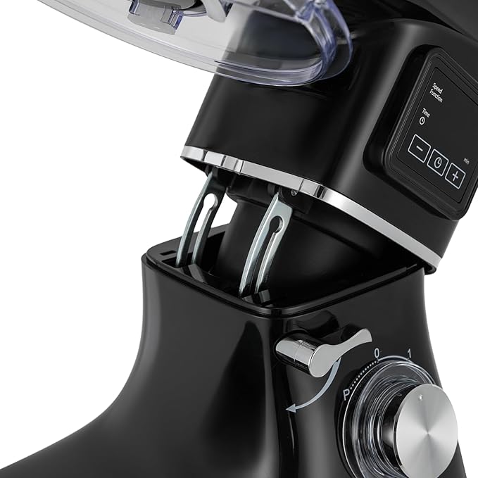 HAPPCUCOE 1350W Stand Mixer,6.5Qt Electric Kitchen Mixer,Dough Machine with LCD Display,Electric Food Mixer for Kitchens,Restaurants,Bakeries (Black)