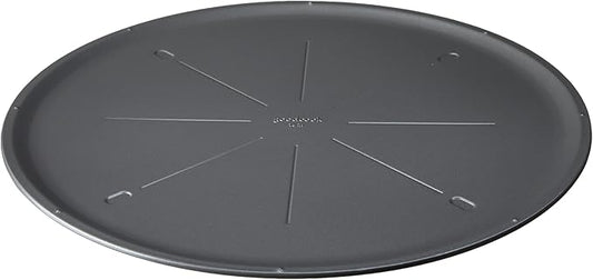 GoodCook Everyday Nonstick Steel Pizza Pan, 16", Cutting guide, Gray