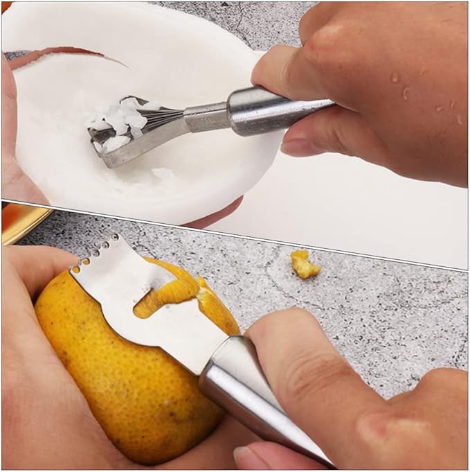 Stainless Steel Lemon Zester Multi-functional Fruit Peeler Easy Cheese Grater Kitchen Tool