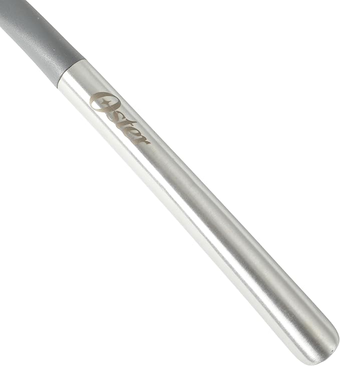 Oster Chadswyck 13” Turner Spatula, Heat Resistant Silicone Head, Stainless Steel Handle, Safe for Nonstick Cookware, Dishwasher Safe