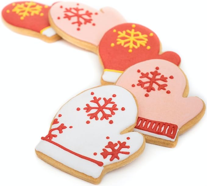 Sweet Cookie Crumbs Mitten Cookie Cutter - Stainless Steel - Dishwasher Safe (Mitten 3 Piece)