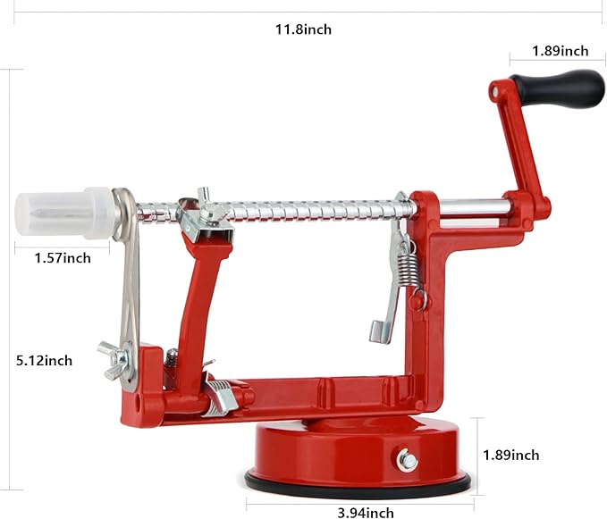 Apple Peeler and Core Remover, Stainless Steel Blade Apple Slicer, Fruit Cutting Machine, Convenient and Interesting Creative Kitchen Tool Gift,Comes with Replacement Blades