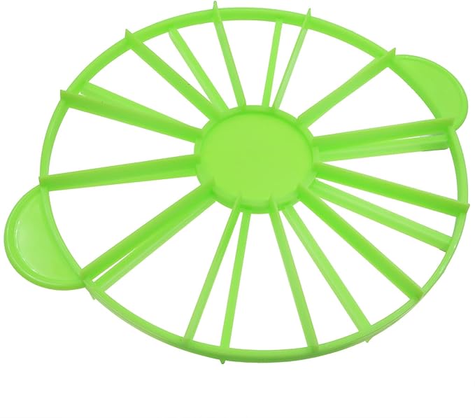 Cake Portion Cutter Cake Portion Marker Round Cake Slicer Double Sided Cake Portion Marker 10 or 12 Pieces (26.8 cm /10.6 In diameter) (Greener)