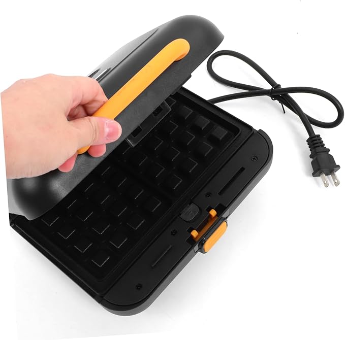 1set Multi-functional Waffle Maker Compact Household Kitchen Sandwich Toaster Non-stick Plates for Easy Breakfast Suitable for Home and Dorm Use