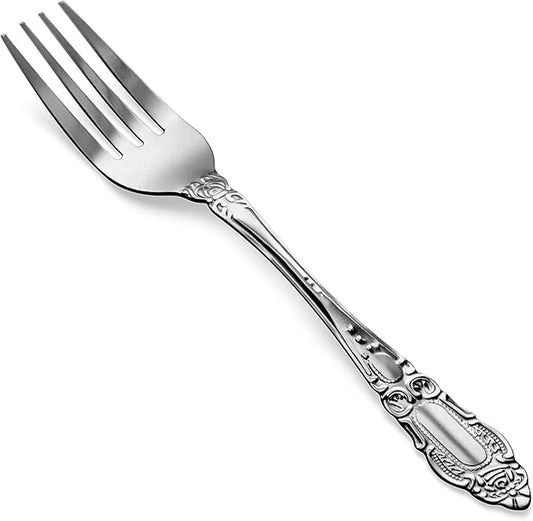DecorRack 24 pcs Dinner Forks, Food Grade Quality Stainless Steel Forks, 7.5 inches, Flatware Table Forks, Salad Forks, for Home, Kitchen or Restaurant, Metal Silverware, Dishwasher Safe. (24 Pack)