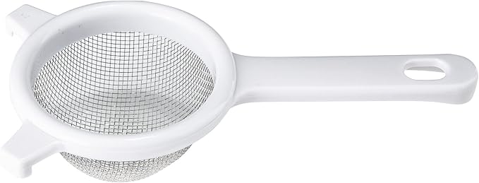 Chef Craft Classic Stainless Steel Mesh Strainer, 3 inch, White