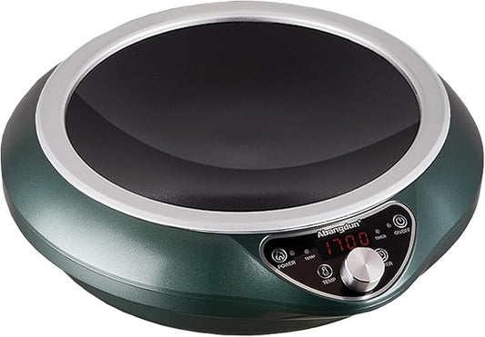 Abangdun Induction Wok Cooktop Induction Burner 1700W/85V~120V Electric Wok Curved Surface Electronic Cooker Concave Stoves