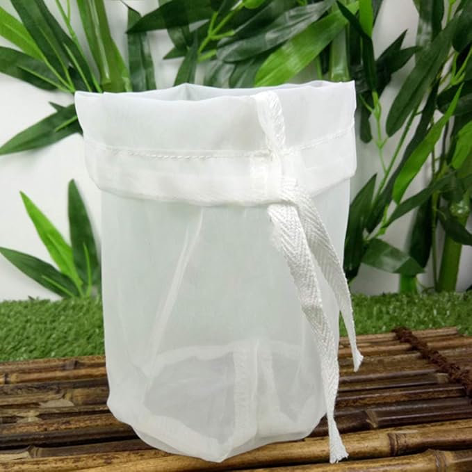 Filter Bag, Wrewing Food Grade 100 Mesh Straining Bag Large Strainer for Hops Grains Home Brewing Fermenting Accessory (40x45cm)