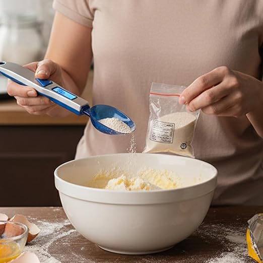 2026 New Grams Digital Kitchen Measuring Spoon, Spoon Electronic Scale Spoon Weighing Three Different Specifications Food Scale Spoon with Scale Design, Weight 500 Grams Support Unit g/oz/gn/ct (1)