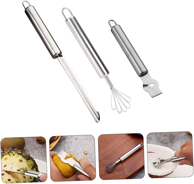 3pcs Manual Fruit Peeler Multi-function Grater Cheese Lemon Zester Stainless Steel Handheld Fruit Vegetable Grater for Kitchen