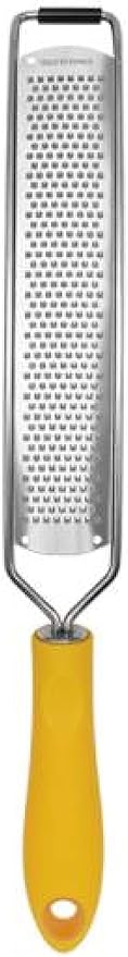 Citrus Lemon Grater - Professional Zesting Tool for Cheese, Lemon, Ginger, Garlic, Nutmeg, Vegetables, Fruits,Chocolate-Yellow