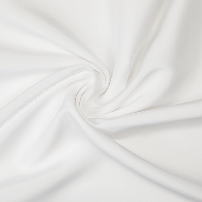 Gee Di Moda Rectangle Tablecloth - 90 x 156 Inch White Table Cloth for 8 Foot Tables with Floor-Length Drop - Heavy Duty Washable Fabric for Holiday Party, Dinner, Weddings & Baby Shower