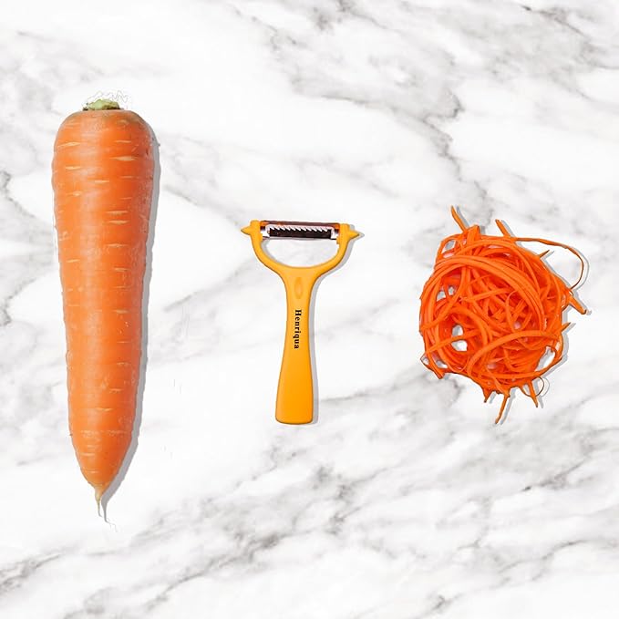 Vegetable Potato Peelers 3 Piece Set, I and Y Carrot Peeler, Stainless Steel Julienne Peeler，for Apple Fruit Carrot Zucchini Cucumber Potatoes PP Non-Slip Handle