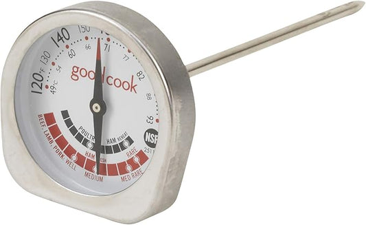 GoodCook Everyday Meat Thermometer with Bi-Directional Dial for Meat Type Doneness