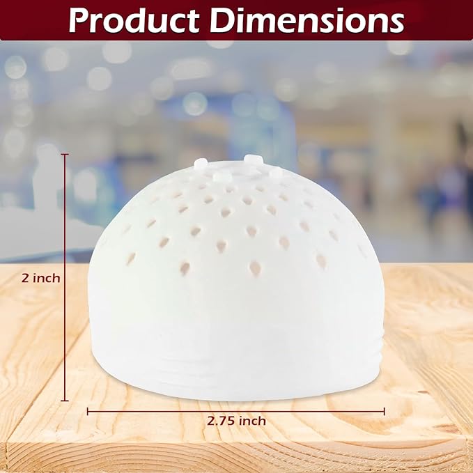 Home-X Silicone Can Colander Strainer - Flexible Can Colander for Large Range of Can Sizes - Can Drainer for Canned Fruit, Beans and Veggies - Small Can Strainer for Canned Goods - White