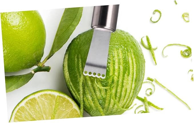 Lemon Peeler Zester Stainless Steel Fruit Peeler Citrus Scraper Easy Peeling and Slicing Dishwasher Safe for Home and Bar