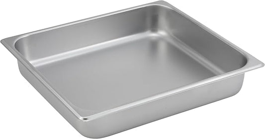 Winco 2/3 Size Pan, 2 1/2-Inch,Stainless Steel,Medium