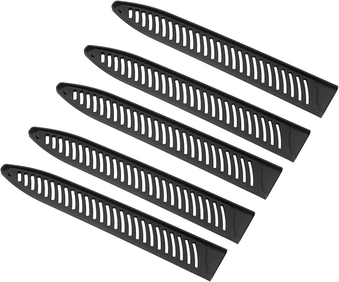 PATIKIL PP Safety Knife Cover Sleeves for 9.5" Carving Knife, 5 Pack Knives Edge Guard Blade Protector Universal Knife Sheath for Kitchen, Black
