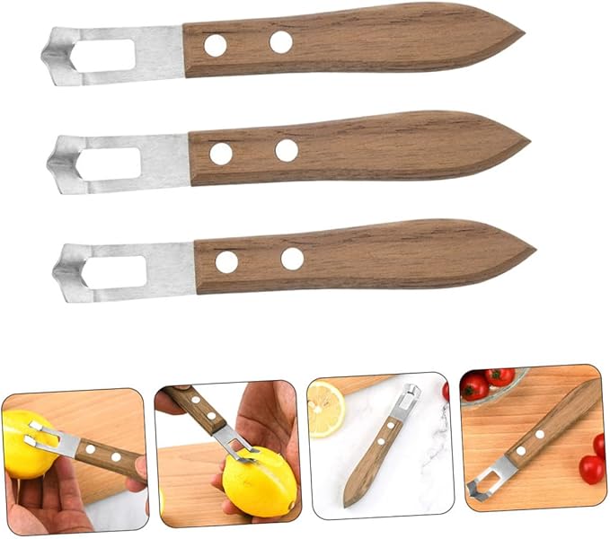 3pcs Stainless Steel Cheese Grater Professional Cheese Accessory Lemon Zester for Kitchen