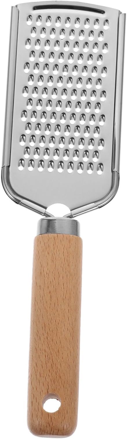 SECFOU Stainless Steel Vegetable Zester Grater with Handle Kitchen Gadget for Fruits Cheese Lemon and More Easy to Clean Non-slip Design for Home and Restaurant Use