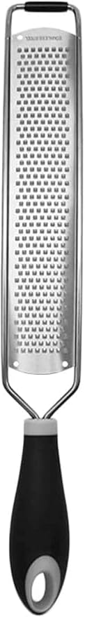 Citrus Lemon Grater - Professional Zesting Tool for Cheese, Lemon, Ginger, Garlic, Nutmeg, Vegetables, Fruits,Chocolate-Black