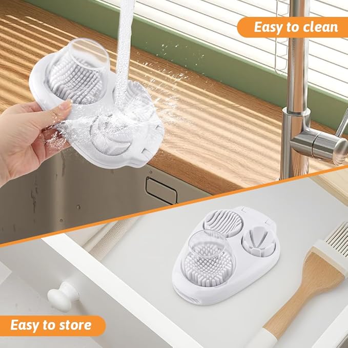 3 In 1 Egg Slicer for Hard Boiled Eggs, 3 Slice Modes Stainless Steel Egg Cutter, Eggs Dicer Kitchen Chopper Tool for Eggs, Butter, Strawberry, Tomato, Mushroom, and Grape, Dishwasher Safe