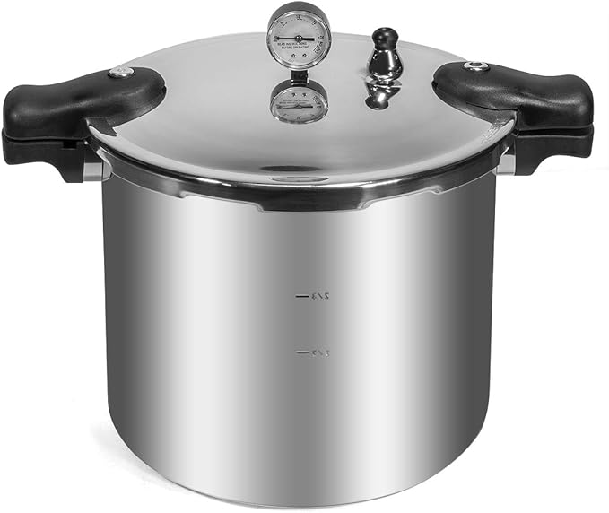 Barton Pressure Canner Release Valve Aluminum Canning Pot Cooker Pot Stove Top Instant Fast Cooking Pot Stewing Locking System (23.3 Quarts)