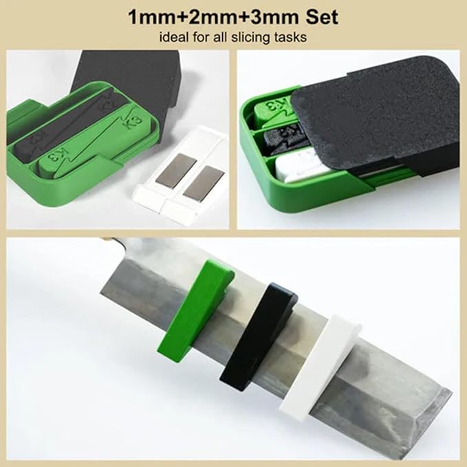 Ultrathin Sectioning Aid, Multifunctional Ultrathin Sectioning Aid Creative Kitchen Tool, Thin Slicing Aid Tool for Fruits and Vegetables (1+2+3mm slice)