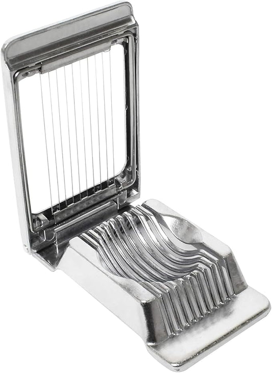 Aluminum Egg Slicer Cutter Kitchen Tool with Stainless Steel Wire Dishwasher Safe (Square)