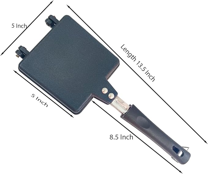 Gas Sandwich Maker for Stove Top Nonstick Sandwich Toaster Portable Sandwich Press for Gas Stove Easy to Use & Clean Perfect for Grilled Sandwiches Toasties & Snacks