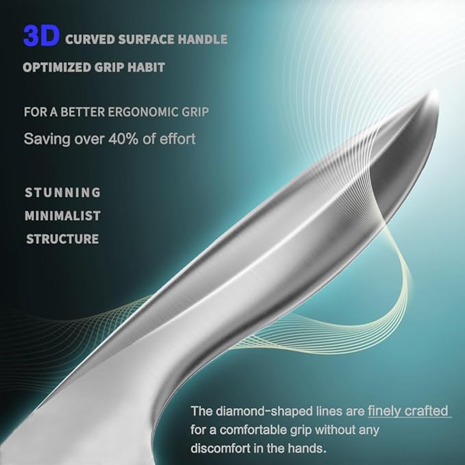 9C 8 Inch Chef Knife – Ultra-Smooth Cutting Experience,Effort-Saving Damascus Kitchen Knife,Professional Grade Sharp,Ergonomic Handle,9CR18MOV High Carbon Stainless Steel,Love's Gift Box