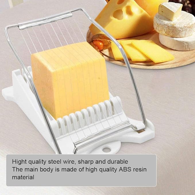 Spam Slicer,Multipurpose Luncheon Meat Slicer,Stainless Steel Wire Egg Slicer,Cuts 10 Slices For fruit,Onions,Soft Food and Ham
