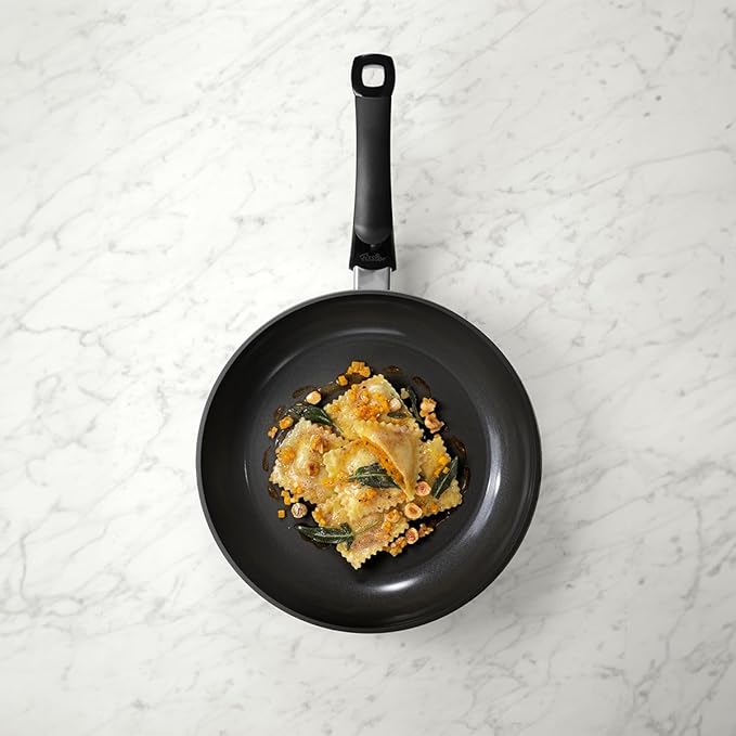 Fissler Ceratal Classic Ceramic 9.5 Inch Non-Stick Frying Pan, Orbit Black, Made without PFAS