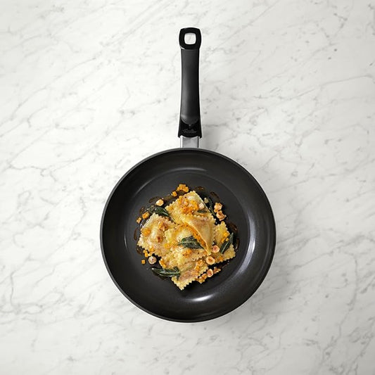 Fissler Ceratal Classic Ceramic 9.5 Inch Non-Stick Frying Pan, Orbit Black, Made without PFAS