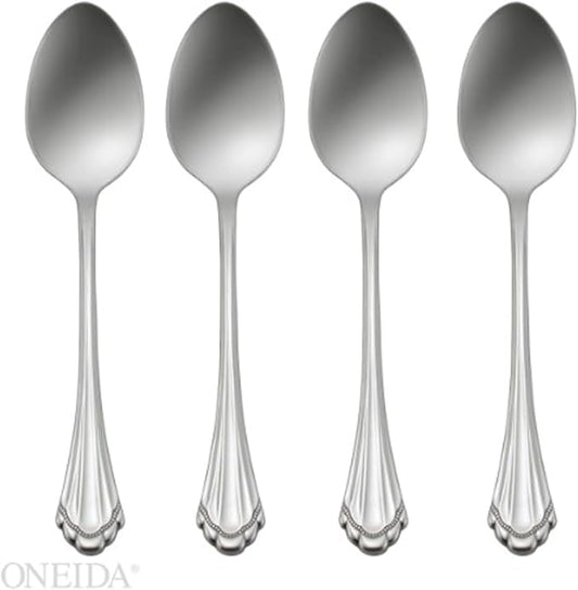 Oneida 2272004E Marquette Fine Flatware Teaspoons, Set Of 4