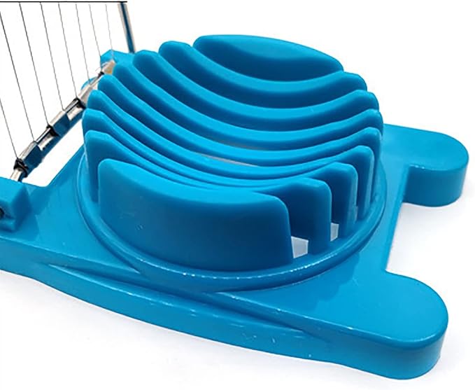 Egg Slicer, Egg Splitter, Fancy Egg Cutter Tool, Kitchen Egg Slicer for Hard Boiled Eggs Tool (Color : Red)