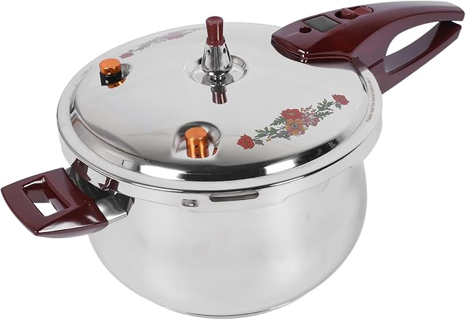 Generic Pressure Cooker, 80KPA Stainless Steel Pressure Canner Pressure Cooker with Ergonomic Handle for Induction Cooktops, Gas Cooktops, Open Flames Using (7L), Genericgw5tu3c8sd-12