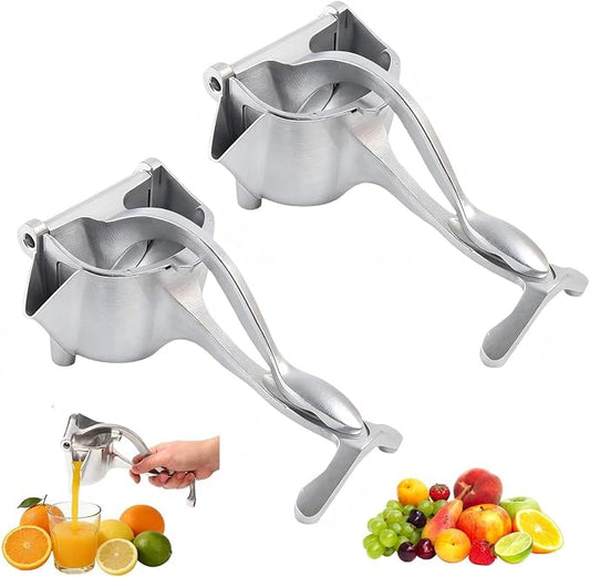 Fruit Juice Squeezer, 2026 New Upgraded Hand Juicer Squeezer Lemon Juicer Manual Hand Press with Ergonomic Grip, Easy to Use and Clean for Orange Citrus Pomegranate Lime Grapefruit(2PCS)