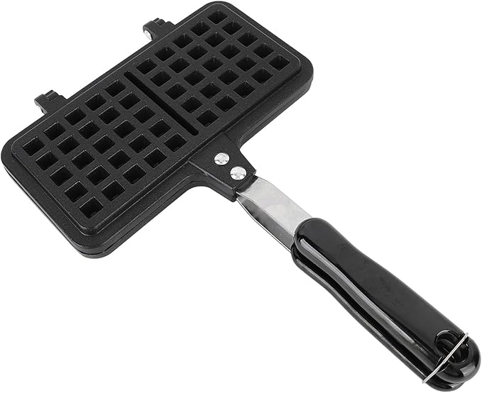 Stovetop Waffle Pan, Double Sided Waffle Baking Pan Aluminum Grill Pan for Breakfast, 8.3x13.0x1.2