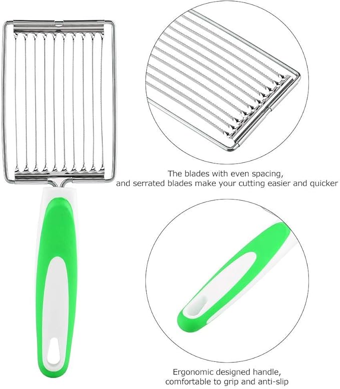 Akozon Luncheon Meat Cutter Stainless Steel Ham Fruit Tomato Slicer Boiled Egg Slicer Fruit Slicer Soft Food Slicer Sushi Cutter Cheese Kitchen Soft Food Cutting Tool